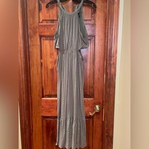 Aqua Olive Green Dress with open sides. Only worn once.